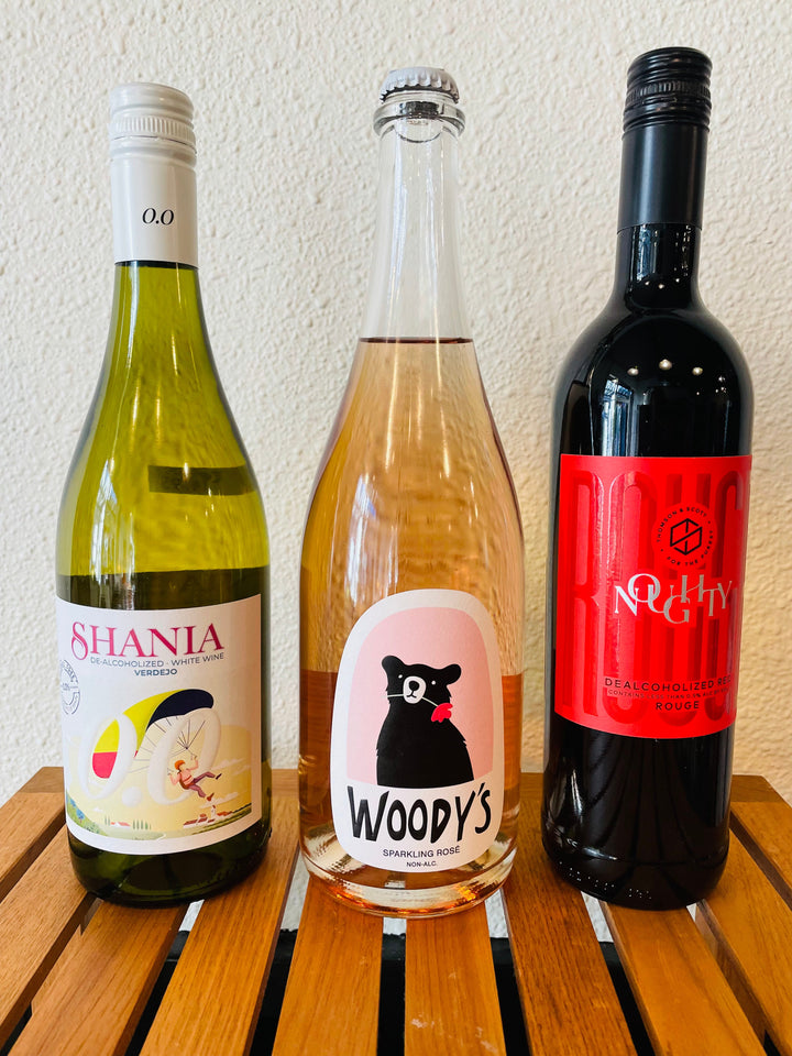 Thanksgiving Wine Bundle - Non Alcoholic: Rose Sparkling, White, Red