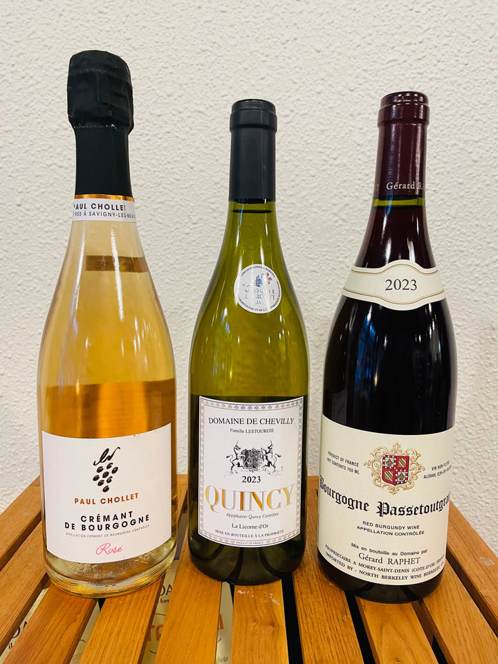 Thanksgiving Wine Bundle - French: Cremant Rose, White, Red