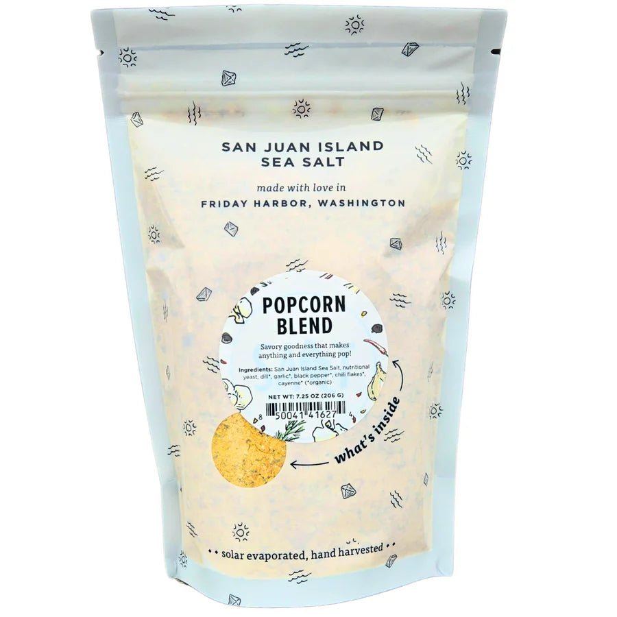 San Juan Island Sea Salt - Popcorn Blend - 7.25 oz