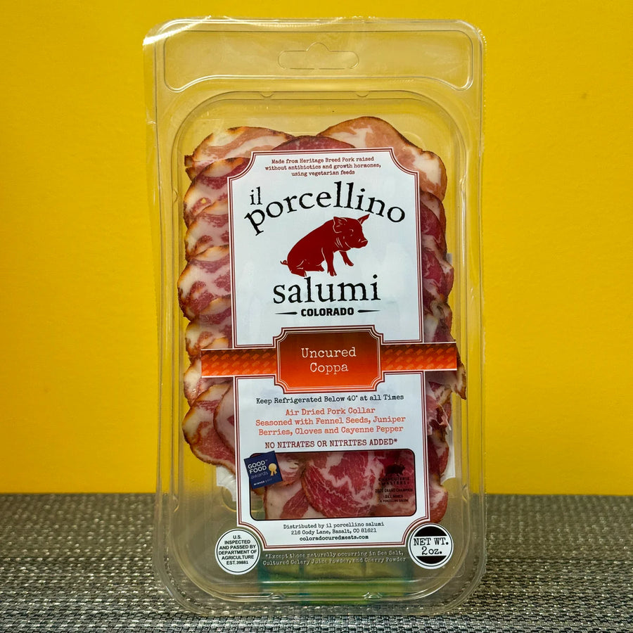 Porcellino Salumi - Uncured Coppa - 2 oz