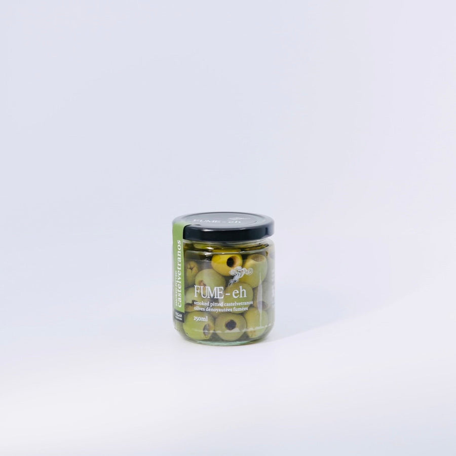 FUME-eh - Smoked Pitted Castelvetrano Olives - 8.5 oz