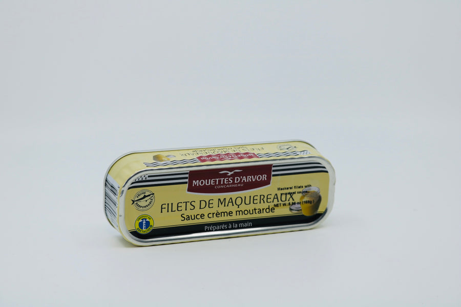 Mouettes D'Arvor - Mackerel in Mustard & Crème - 5.96 oz