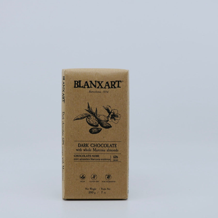 Blanxart - Dark Chocolate with Whole Marcona Almonds - 7 oz