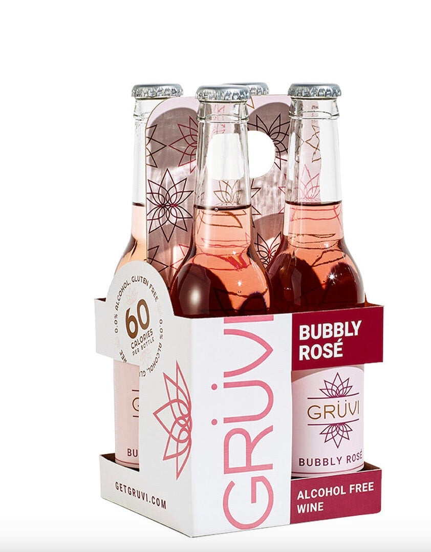 Gruvi - Alcohol-Free Bubbly Rosé - 4/250 ml bottles