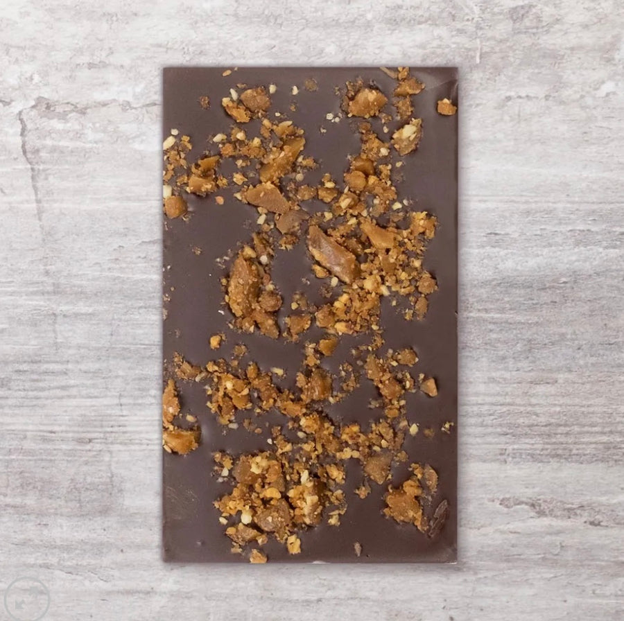 K'UL Chocolate - Lydia Place 70% Dark Chocolate with Toffee Crunch & Sea Salt - 1.76 oz