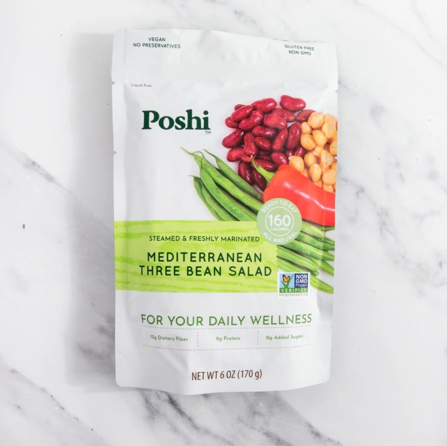 Poshi - Mediterranean Three Bean Salad - 6 oz