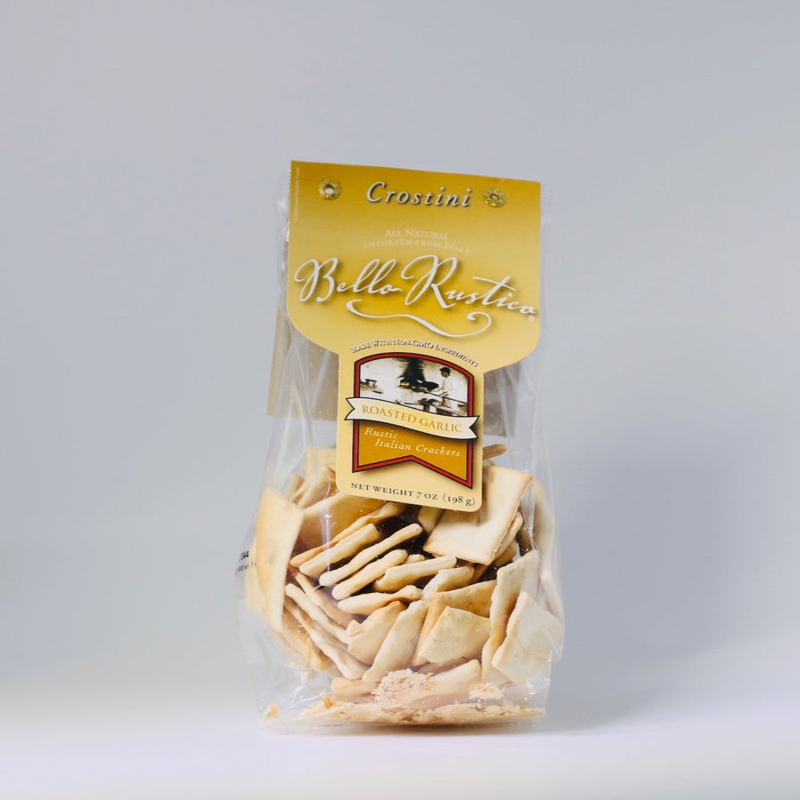 Bello Rustico - Roasted Garlic Rustic Italian Crackers - 7 oz